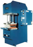 C-Frame hydraulic compression molding presses.