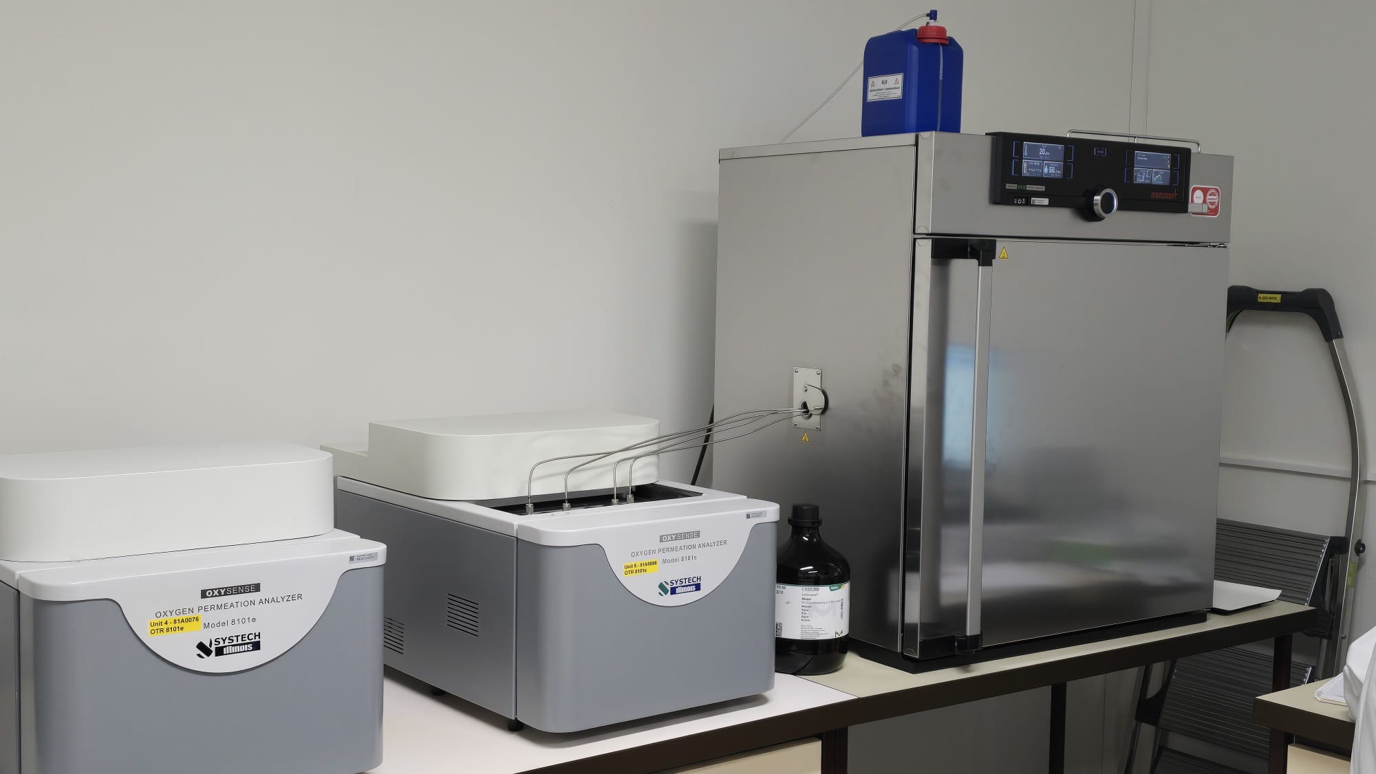 Systech 8101e OTR analyzers and conditioning oven at Nestlé R&D